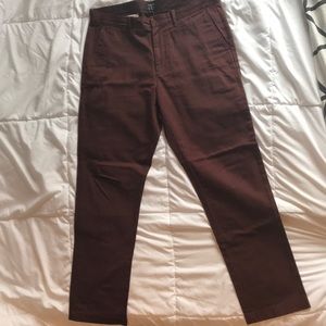 J Crew Sutton Chinos 34/32 Maroon
